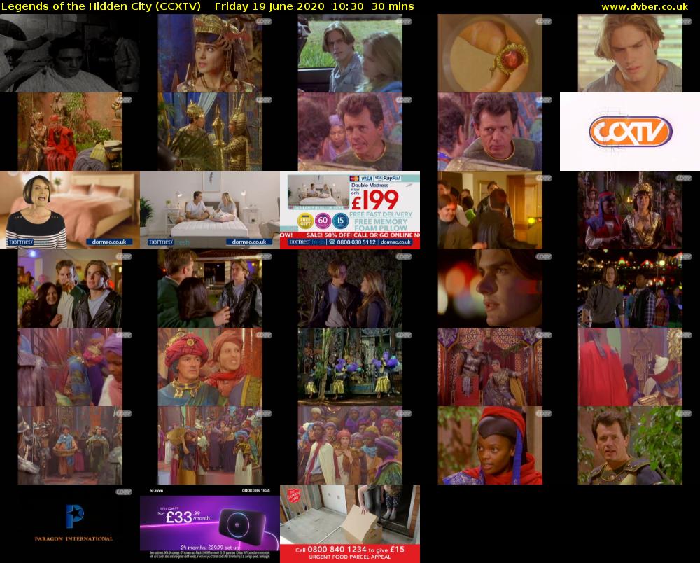 Legends of the Hidden City (CCXTV) Friday 19 June 2020 10:30 - 11:00