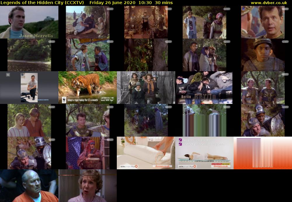 Legends of the Hidden City (CCXTV) Friday 26 June 2020 10:30 - 11:00