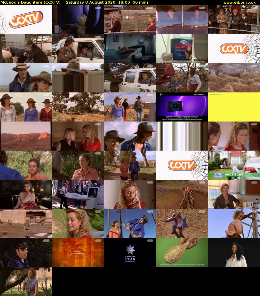 McLeod's Daughters (CCXTV) Saturday 8 August 2020 18:00 - 19:00