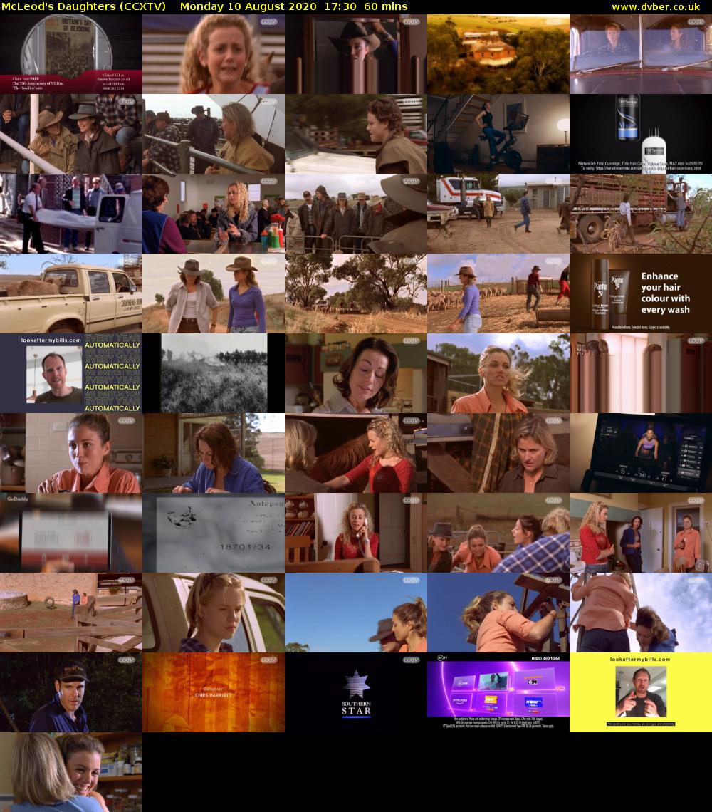 McLeod's Daughters (CCXTV) Monday 10 August 2020 17:30 - 18:30