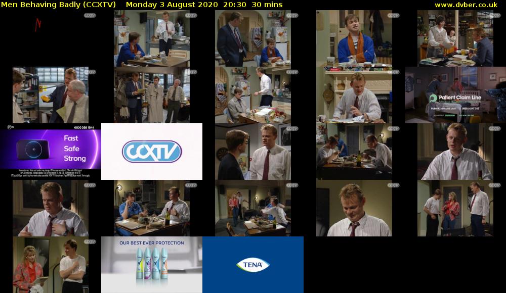 Men Behaving Badly (CCXTV) Monday 3 August 2020 20:30 - 21:00