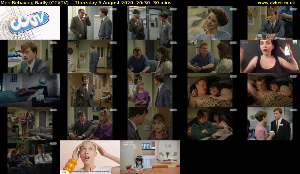 Men Behaving Badly (CCXTV) Thursday 6 August 2020 20:30 - 21:00