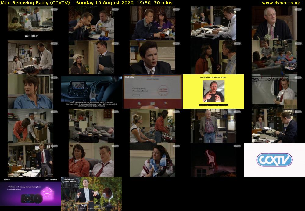 Men Behaving Badly (CCXTV) Sunday 16 August 2020 19:30 - 20:00