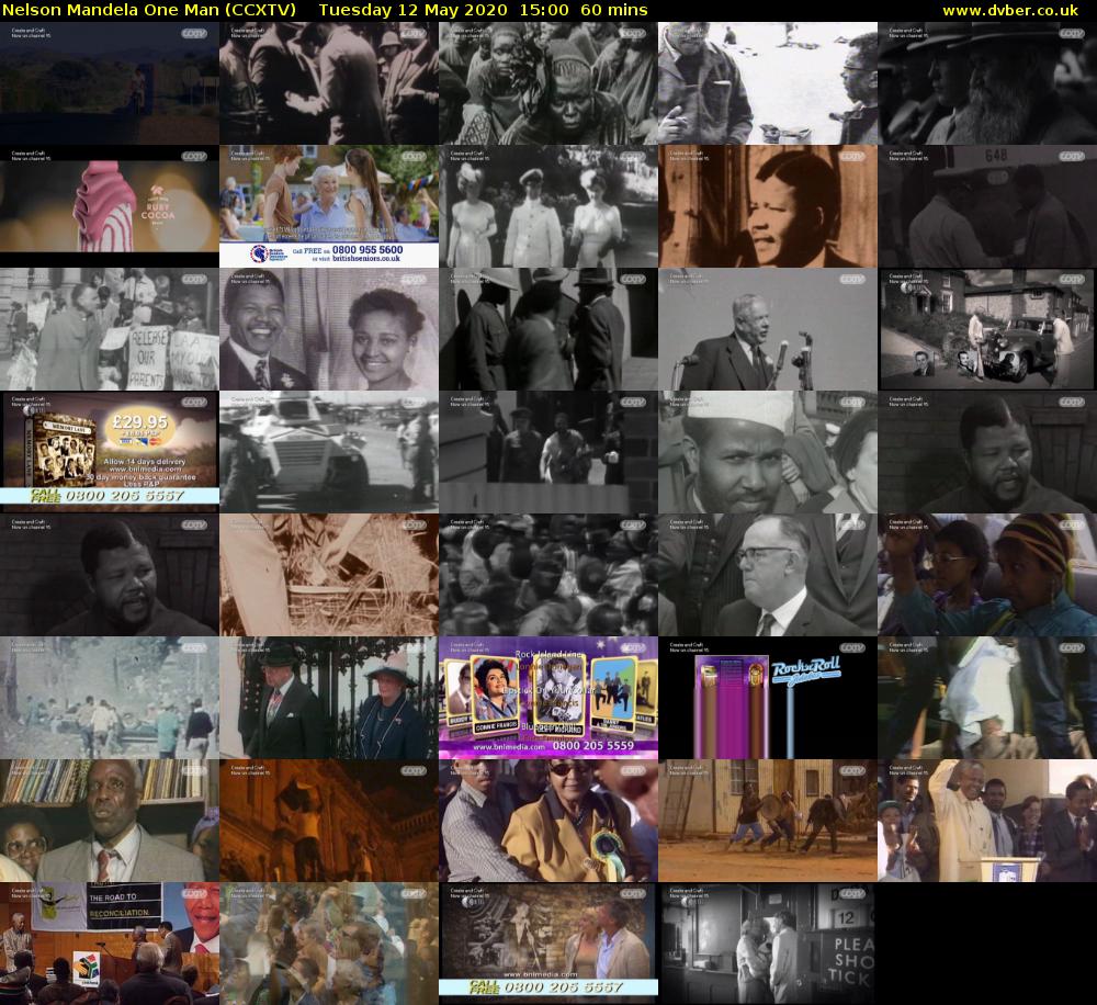 Nelson Mandela One Man (CCXTV) Tuesday 12 May 2020 15:00 - 16:00