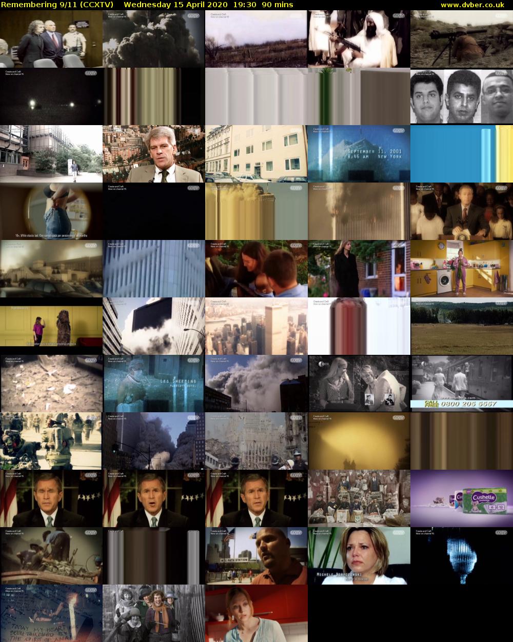 Remembering 9/11 (CCXTV) Wednesday 15 April 2020 19:30 - 21:00