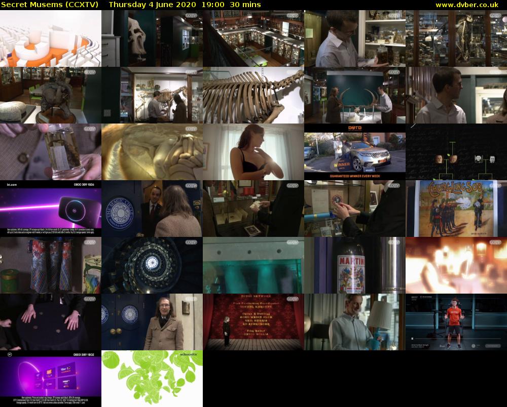 Secret Musems (CCXTV) Thursday 4 June 2020 19:00 - 19:30