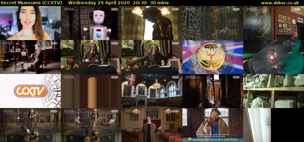 Secret Museums (CCXTV) Wednesday 29 April 2020 20:30 - 21:00