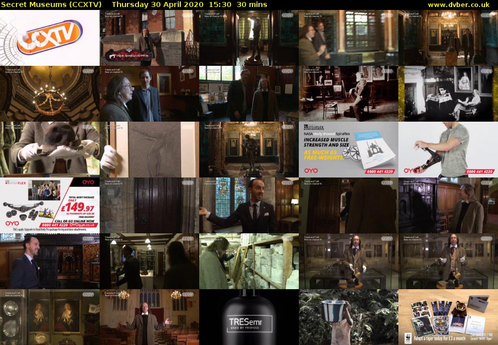 Secret Museums (CCXTV) Thursday 30 April 2020 15:30 - 16:00