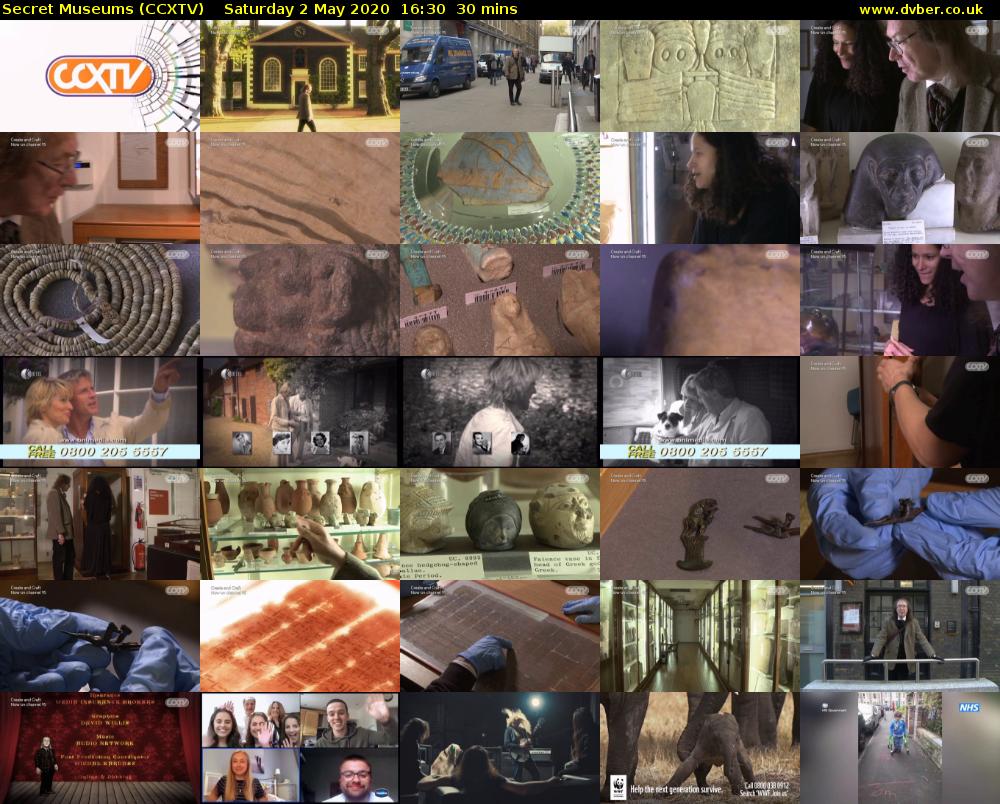 Secret Museums (CCXTV) Saturday 2 May 2020 16:30 - 17:00