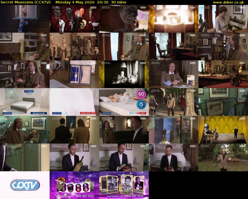 Secret Museums (CCXTV) Monday 4 May 2020 20:30 - 21:00