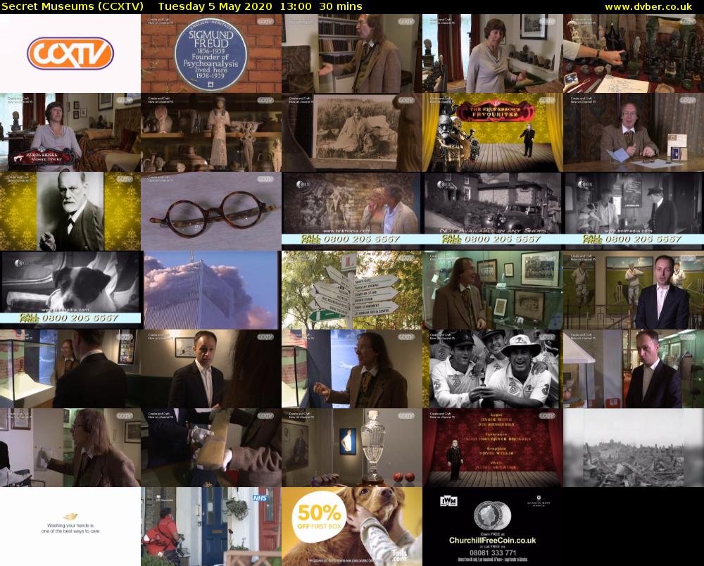 Secret Museums (CCXTV) Tuesday 5 May 2020 13:00 - 13:30