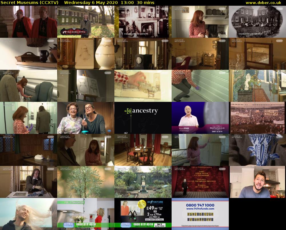 Secret Museums (CCXTV) Wednesday 6 May 2020 13:00 - 13:30