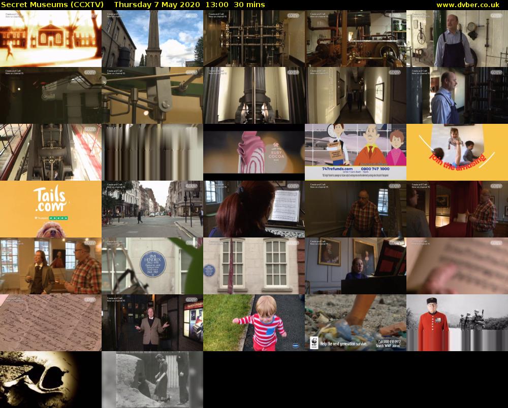 Secret Museums (CCXTV) Thursday 7 May 2020 13:00 - 13:30