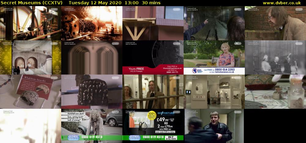 Secret Museums (CCXTV) Tuesday 12 May 2020 13:00 - 13:30