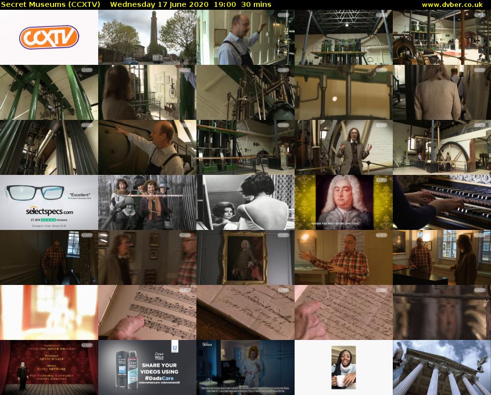 Secret Museums (CCXTV) Wednesday 17 June 2020 19:00 - 19:30