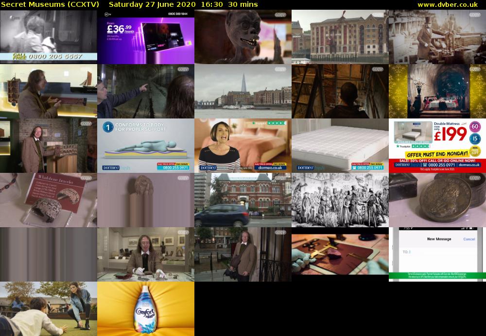 Secret Museums (CCXTV) Saturday 27 June 2020 16:30 - 17:00