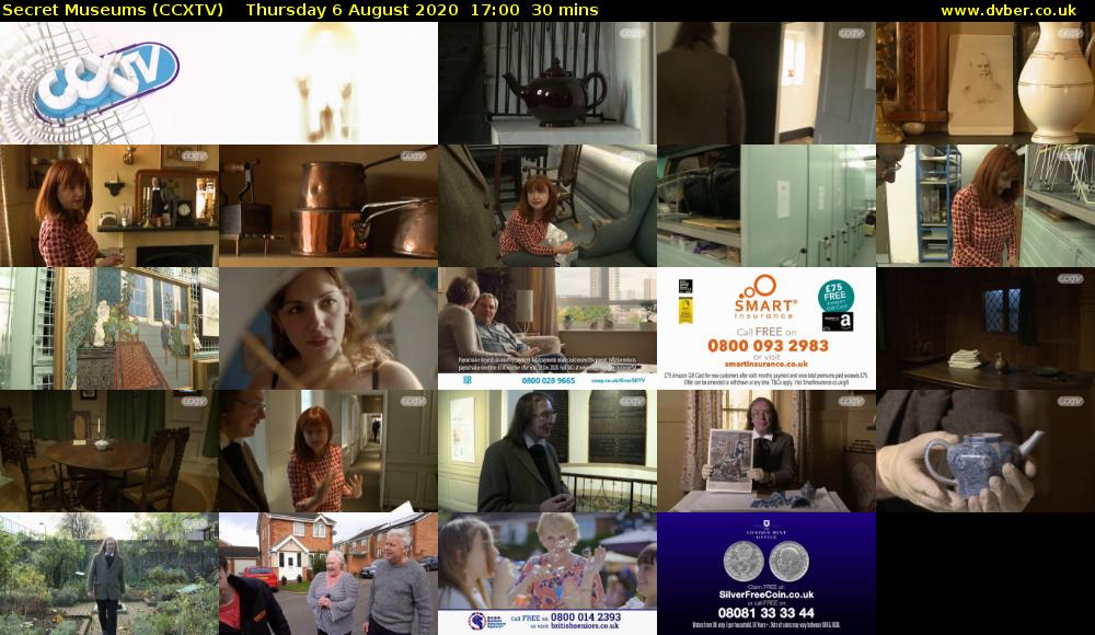 Secret Museums (CCXTV) Thursday 6 August 2020 17:00 - 17:30
