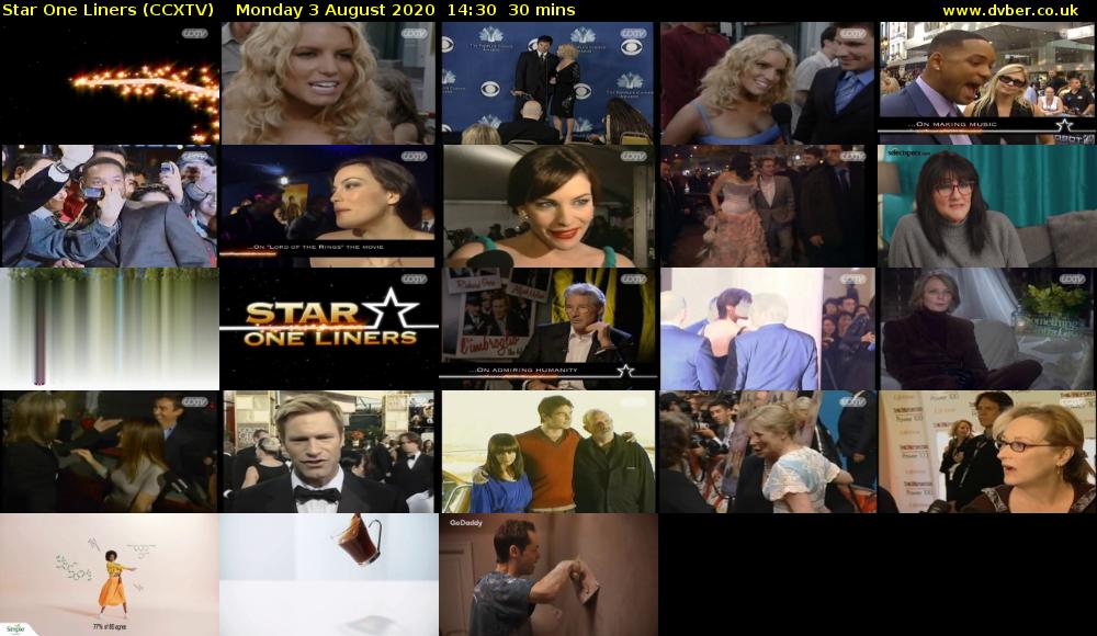Star One Liners (CCXTV) Monday 3 August 2020 14:30 - 15:00