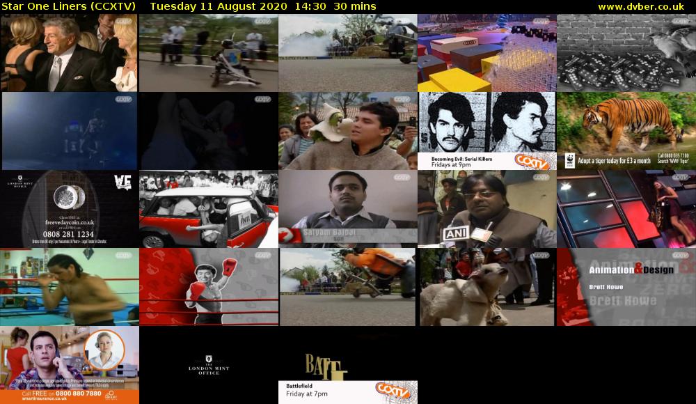 Star One Liners (CCXTV) Tuesday 11 August 2020 14:30 - 15:00