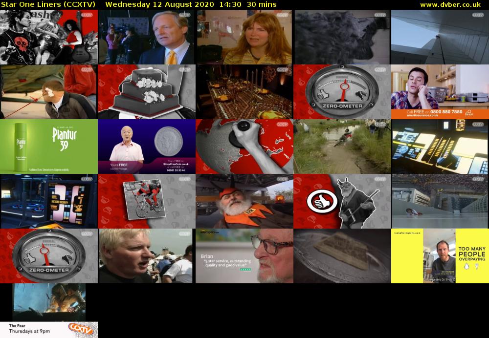 Star One Liners (CCXTV) Wednesday 12 August 2020 14:30 - 15:00
