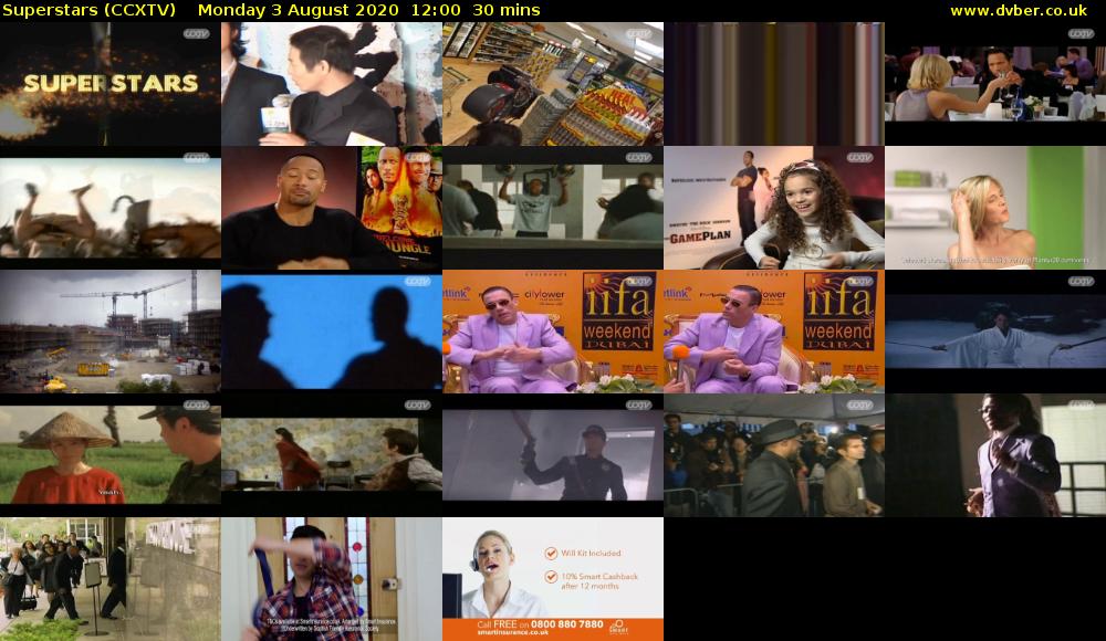 Superstars (CCXTV) Monday 3 August 2020 12:00 - 12:30