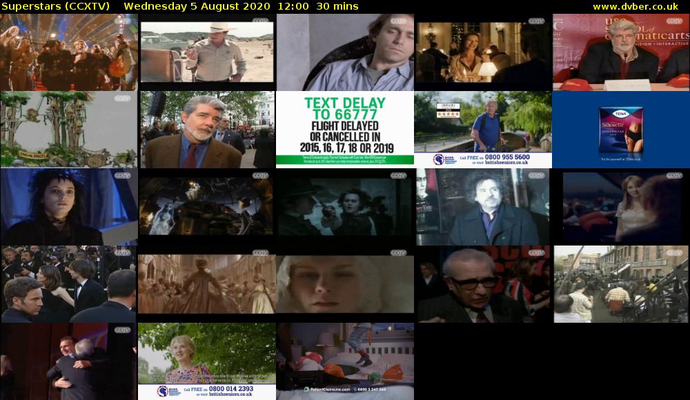 Superstars (CCXTV) Wednesday 5 August 2020 12:00 - 12:30