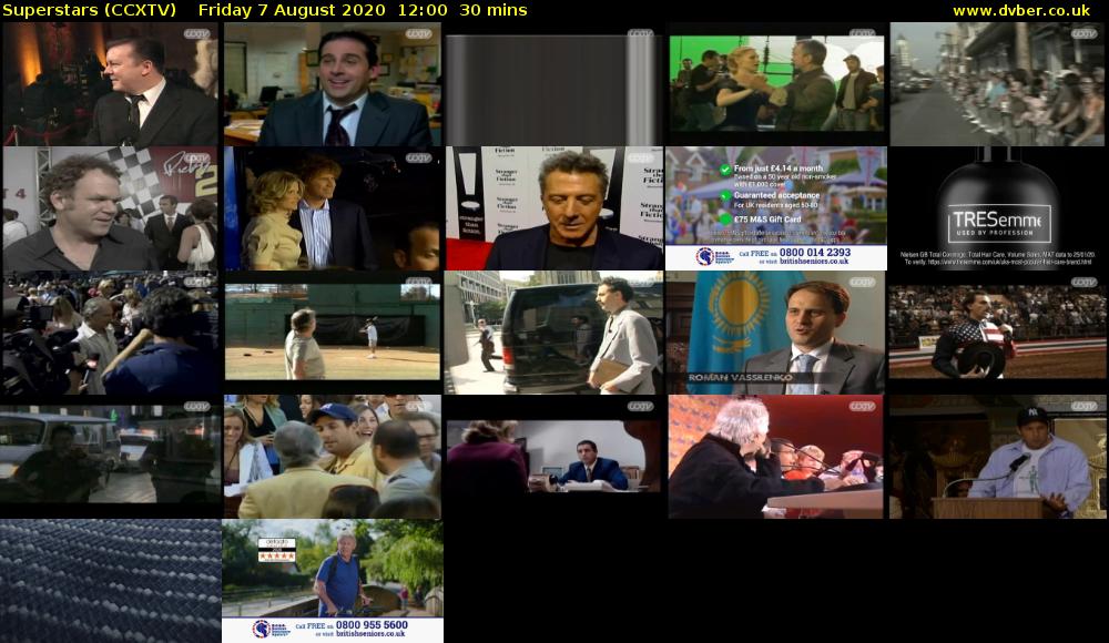 Superstars (CCXTV) Friday 7 August 2020 12:00 - 12:30
