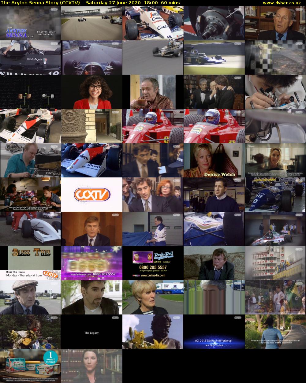 The Aryton Senna Story (CCXTV) Saturday 27 June 2020 18:00 - 19:00