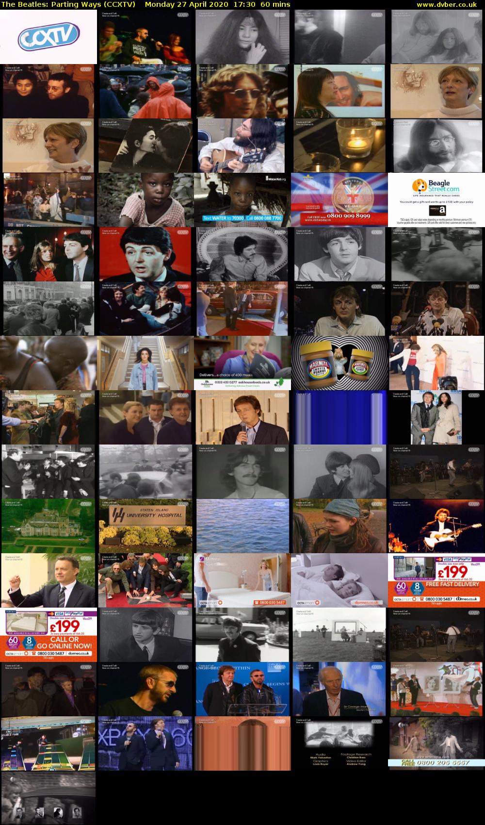 The Beatles: Parting Ways (CCXTV) Monday 27 April 2020 17:30 - 18:30