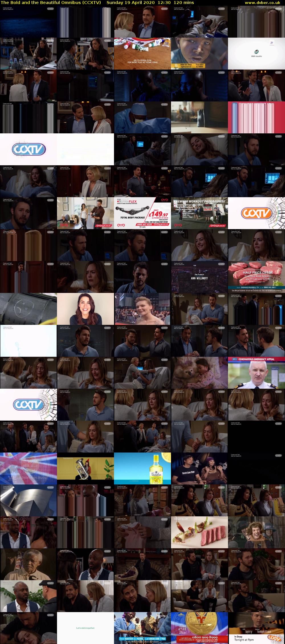 The Bold and the Beautiful Omnibus (CCXTV) Sunday 19 April 2020 12:30 - 14:30