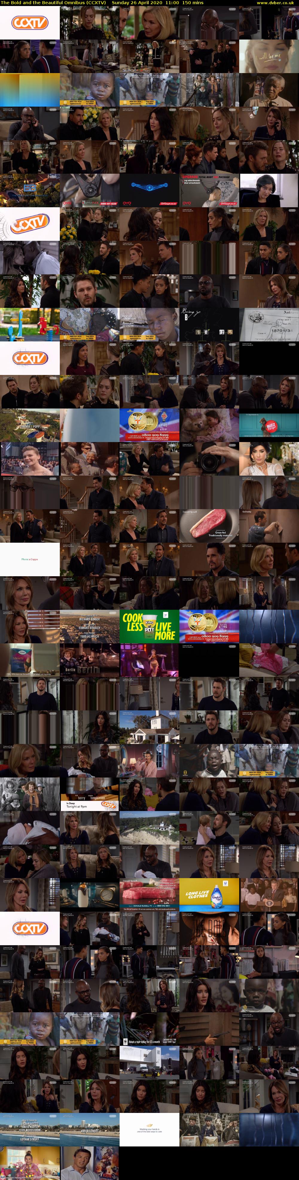 The Bold and the Beautiful Omnibus (CCXTV) Sunday 26 April 2020 11:00 - 13:30