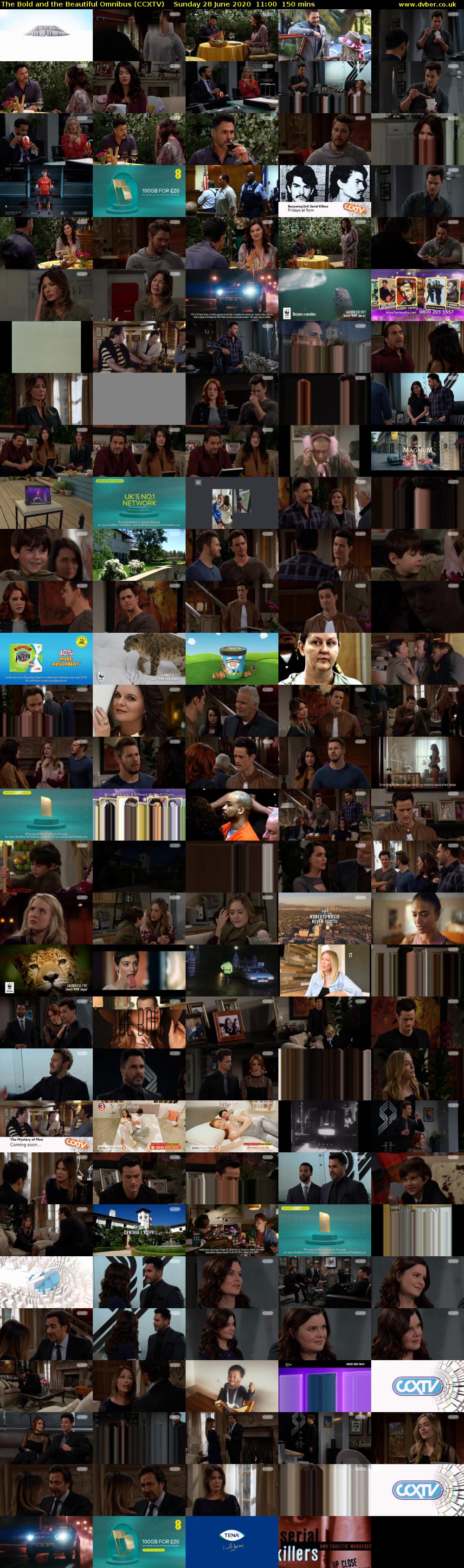The Bold and the Beautiful Omnibus (CCXTV) Sunday 28 June 2020 11:00 - 13:30
