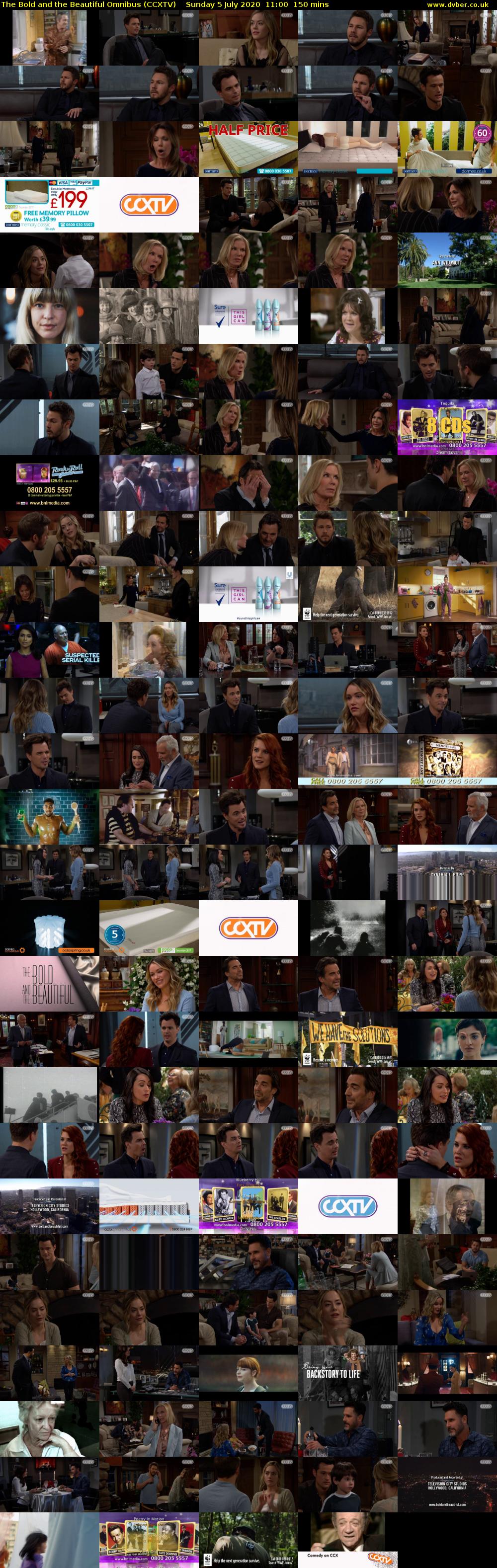 The Bold and the Beautiful Omnibus (CCXTV) Sunday 5 July 2020 11:00 - 13:30