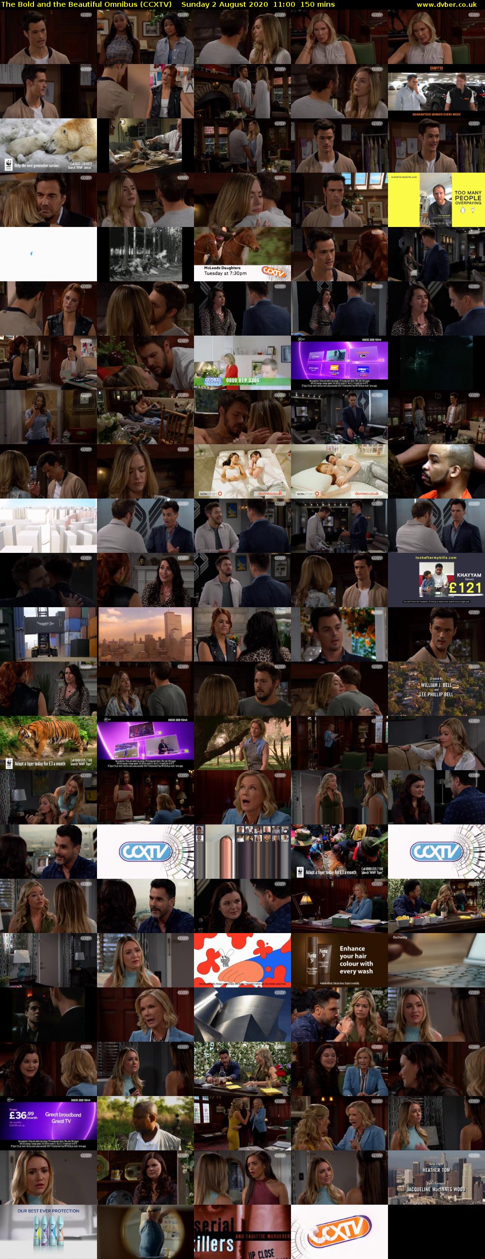 The Bold and the Beautiful Omnibus (CCXTV) Sunday 2 August 2020 11:00 - 13:30