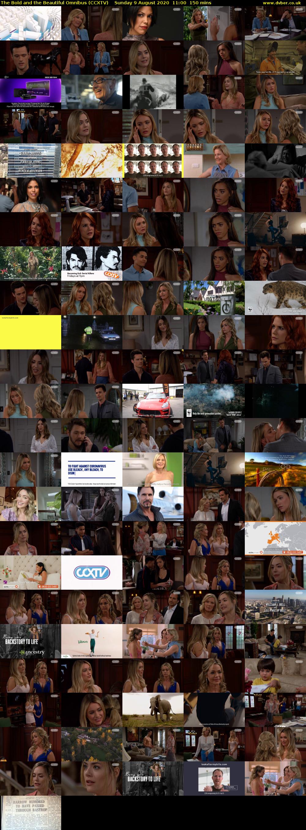 The Bold and the Beautiful Omnibus (CCXTV) Sunday 9 August 2020 11:00 - 13:30
