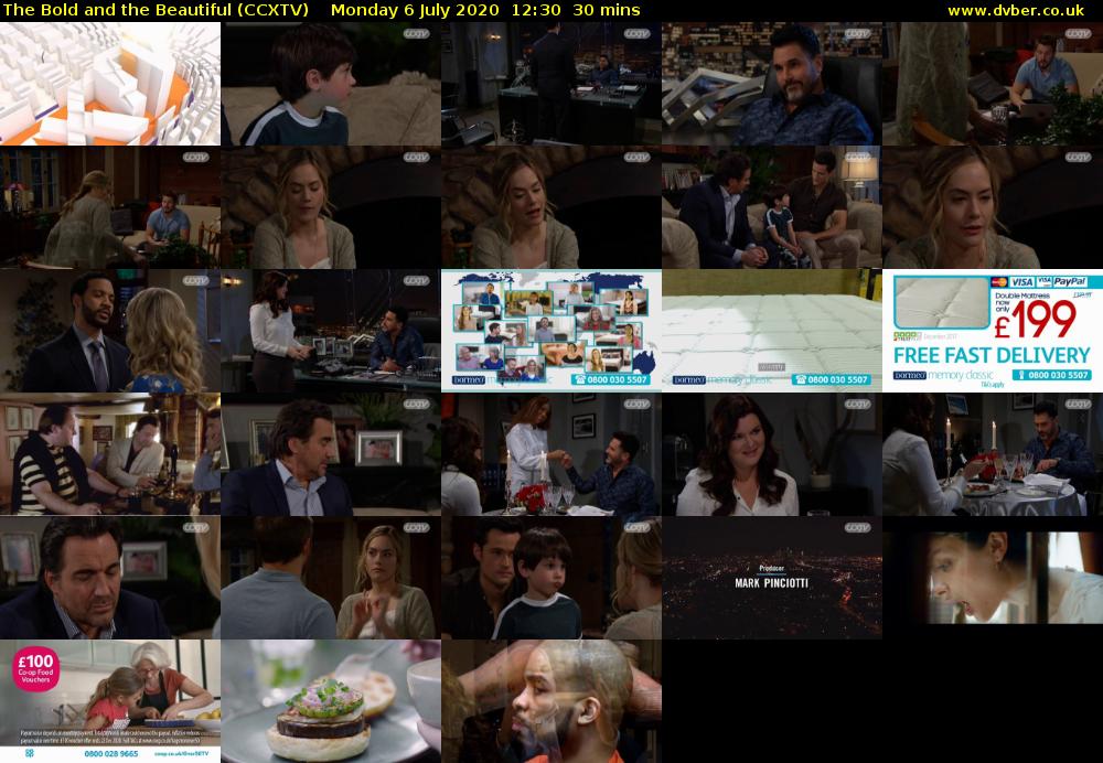 The Bold and the Beautiful (CCXTV) Monday 6 July 2020 12:30 - 13:00