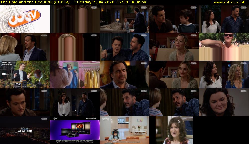 The Bold and the Beautiful (CCXTV) Tuesday 7 July 2020 12:30 - 13:00