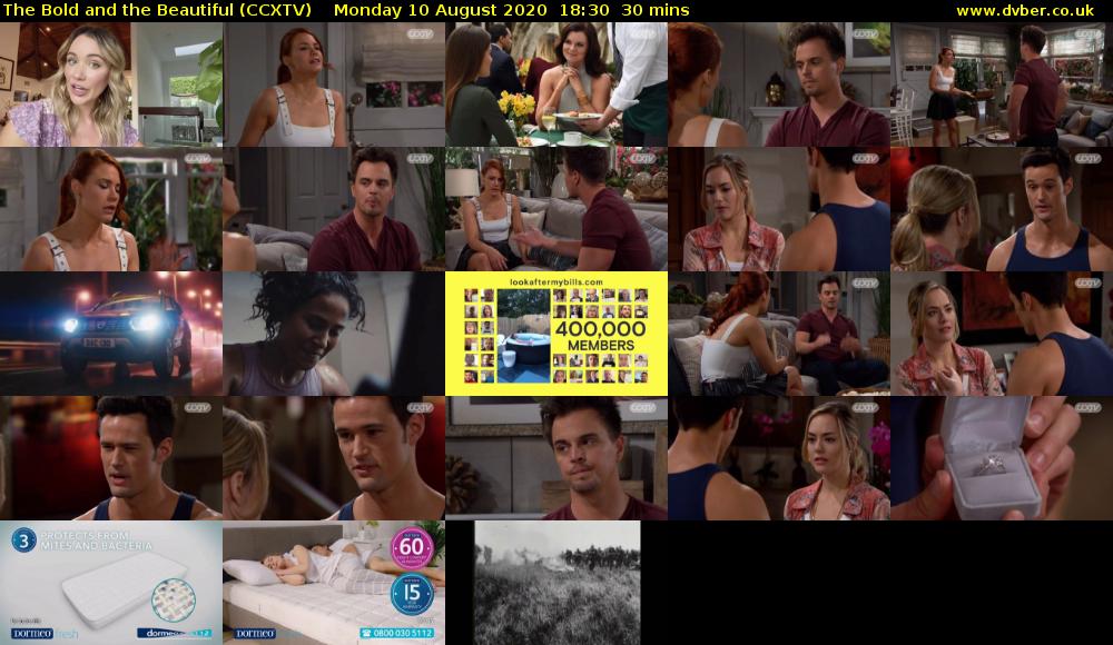 The Bold and the Beautiful (CCXTV) Monday 10 August 2020 18:30 - 19:00
