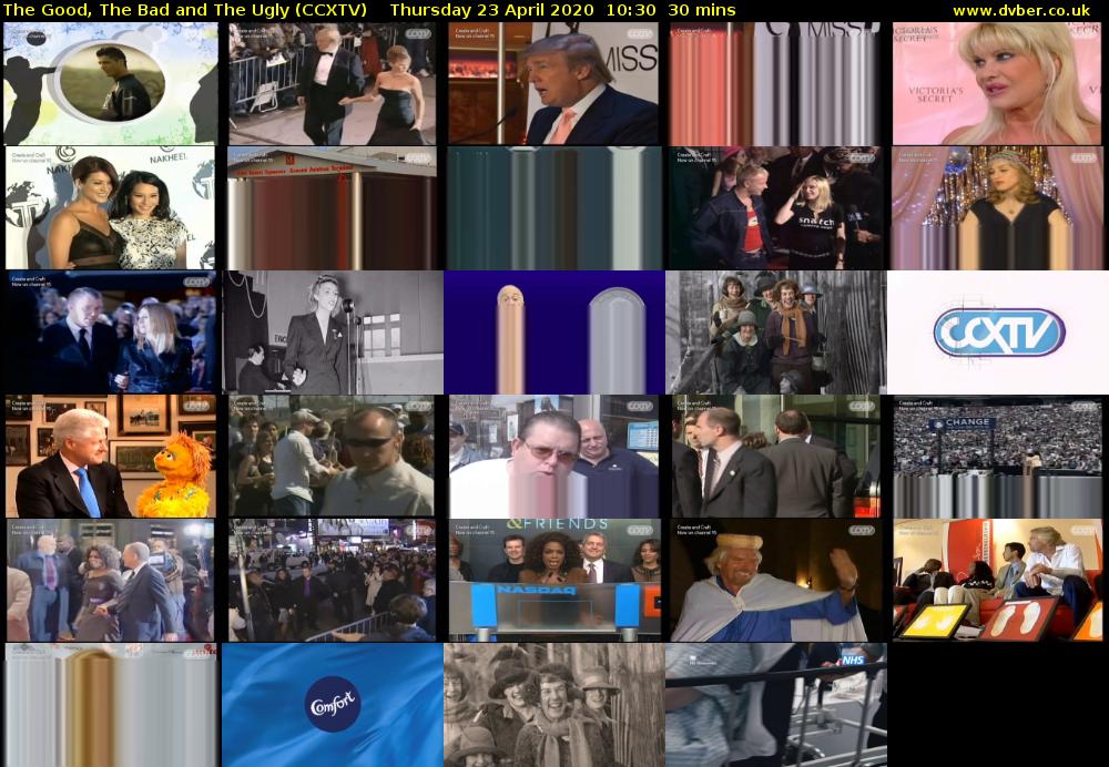 The Good, The Bad and The Ugly (CCXTV) Thursday 23 April 2020 10:30 - 11:00