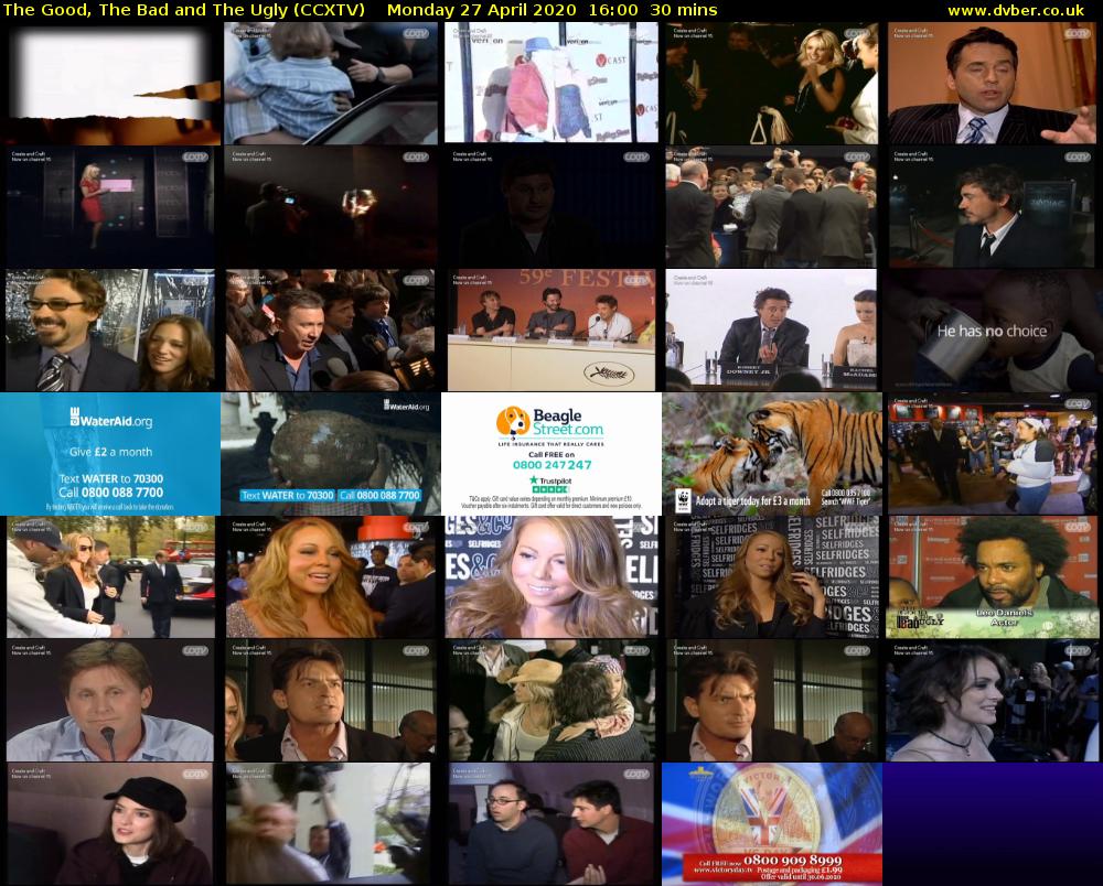 The Good, The Bad and The Ugly (CCXTV) Monday 27 April 2020 16:00 - 16:30