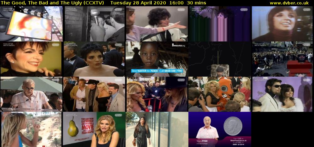 The Good, The Bad and The Ugly (CCXTV) Tuesday 28 April 2020 16:00 - 16:30