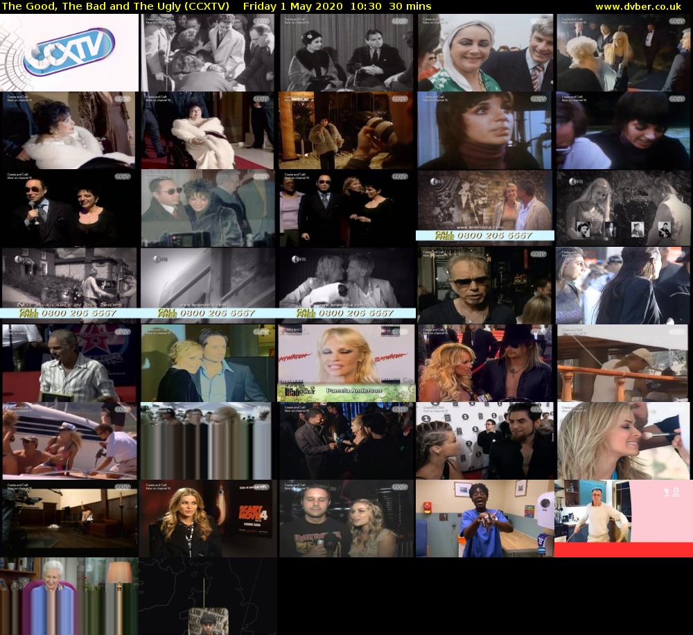 The Good, The Bad and The Ugly (CCXTV) Friday 1 May 2020 10:30 - 11:00