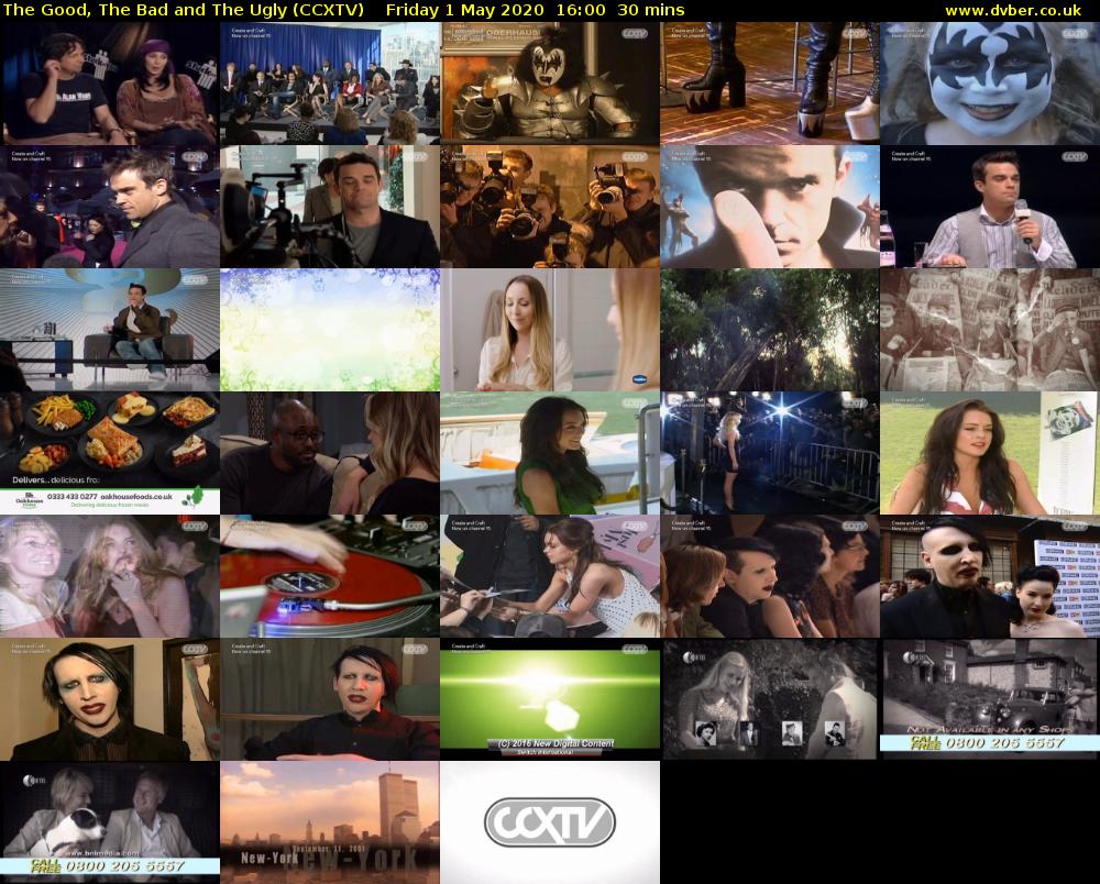The Good, The Bad and The Ugly (CCXTV) Friday 1 May 2020 16:00 - 16:30