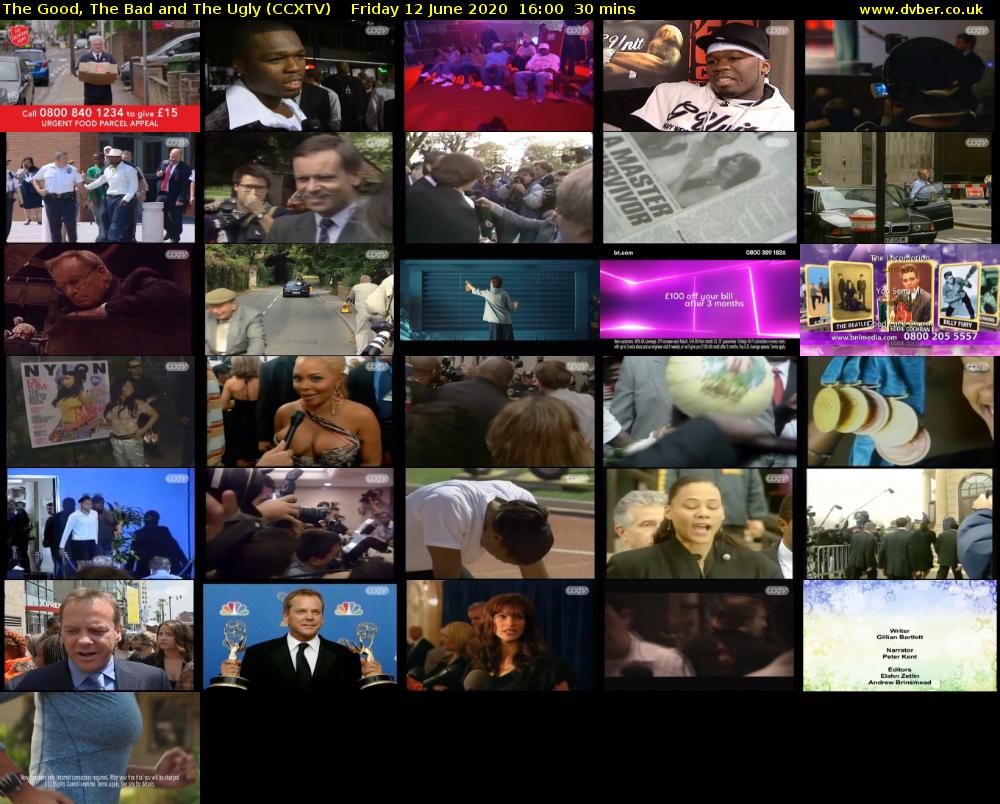 The Good, The Bad and The Ugly (CCXTV) Friday 12 June 2020 16:00 - 16:30