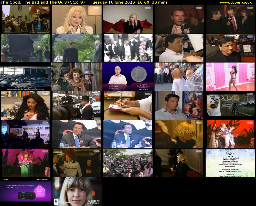 The Good, The Bad and The Ugly (CCXTV) Tuesday 16 June 2020 16:00 - 16:30