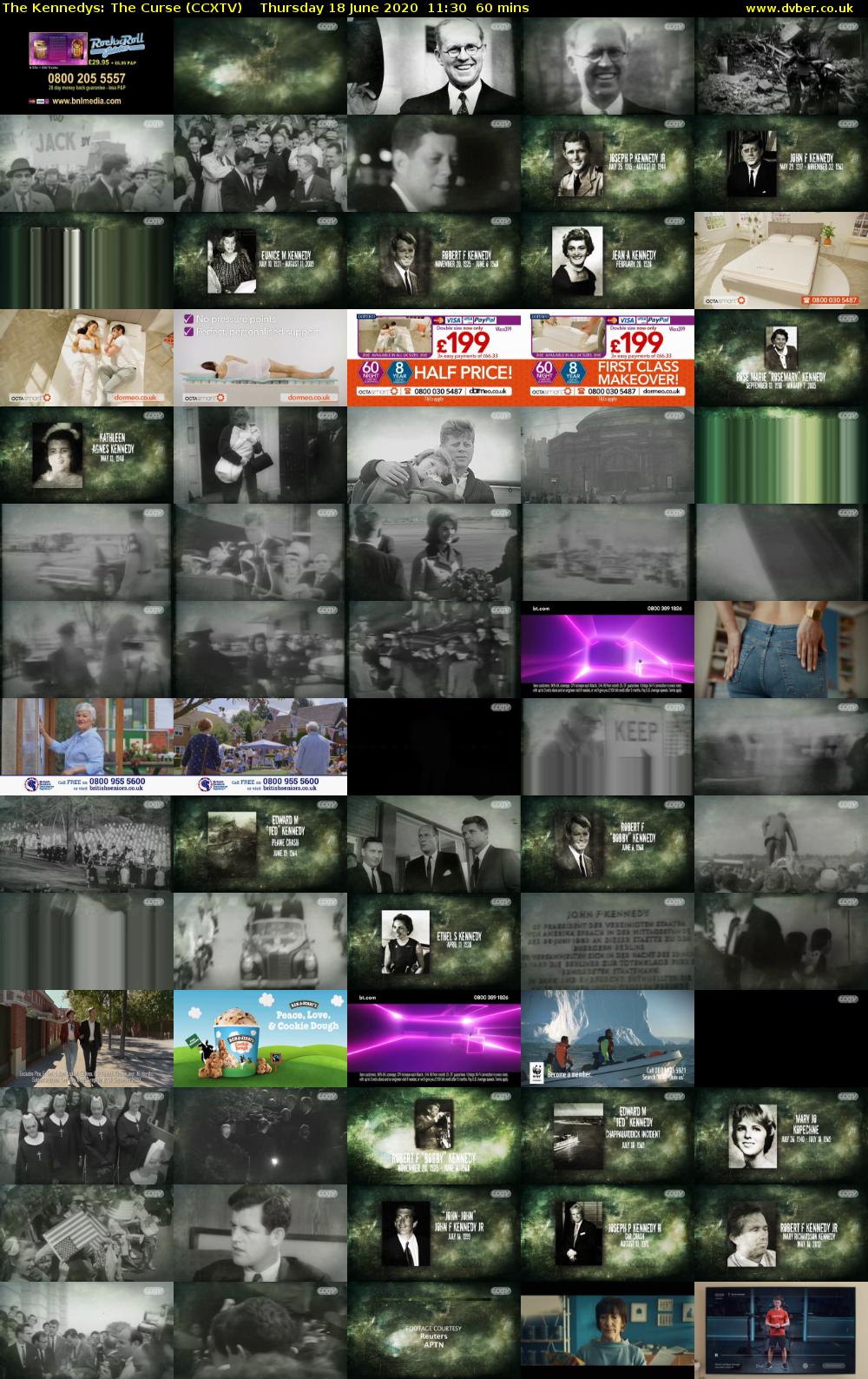 The Kennedys: The Curse (CCXTV) Thursday 18 June 2020 11:30 - 12:30