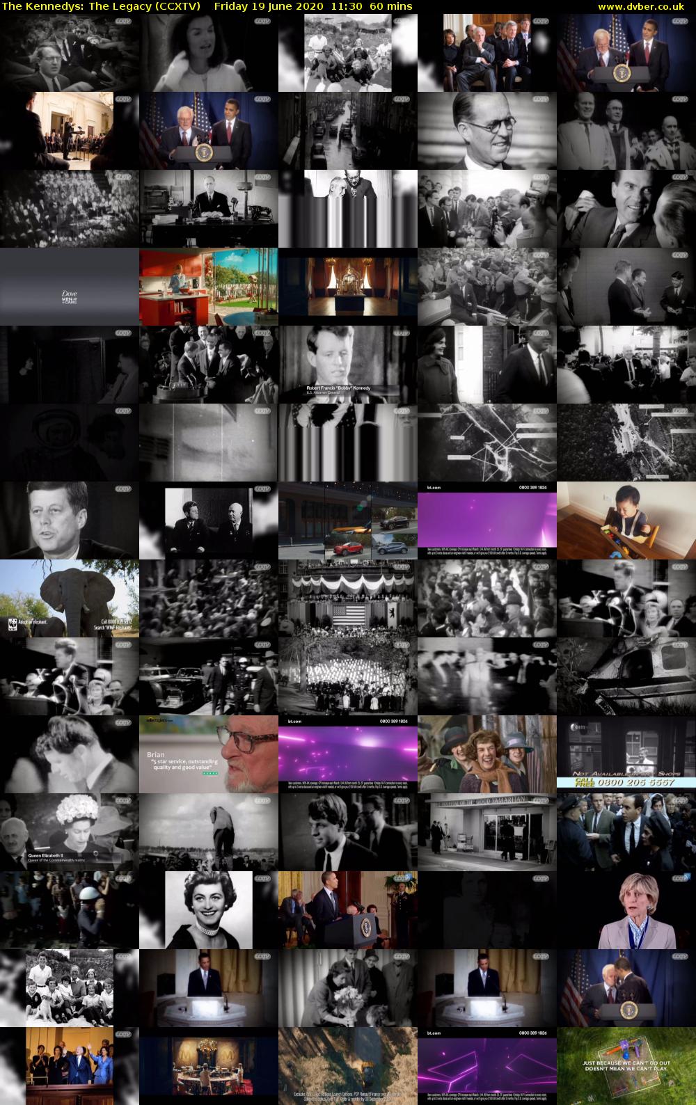 The Kennedys: The Legacy (CCXTV) Friday 19 June 2020 11:30 - 12:30