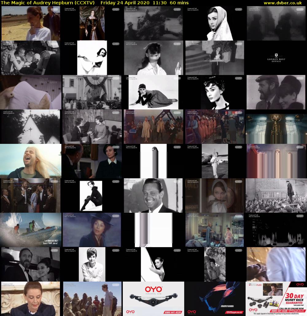 The Magic of Audrey Hepburn (CCXTV) Friday 24 April 2020 11:30 - 12:30