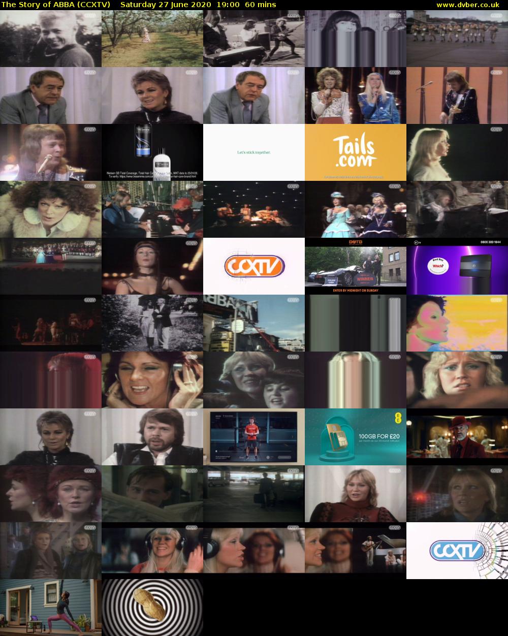 The Story of ABBA (CCXTV) Saturday 27 June 2020 19:00 - 20:00