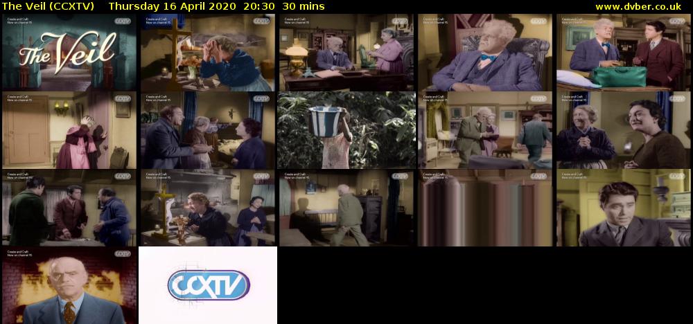 The Veil (CCXTV) Thursday 16 April 2020 20:30 - 21:00